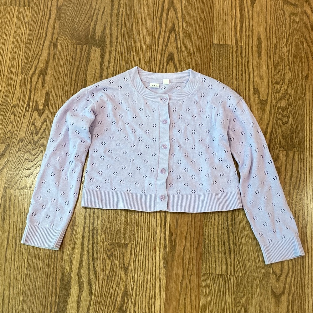 Gap Cotton Girls Cardigan Sweater